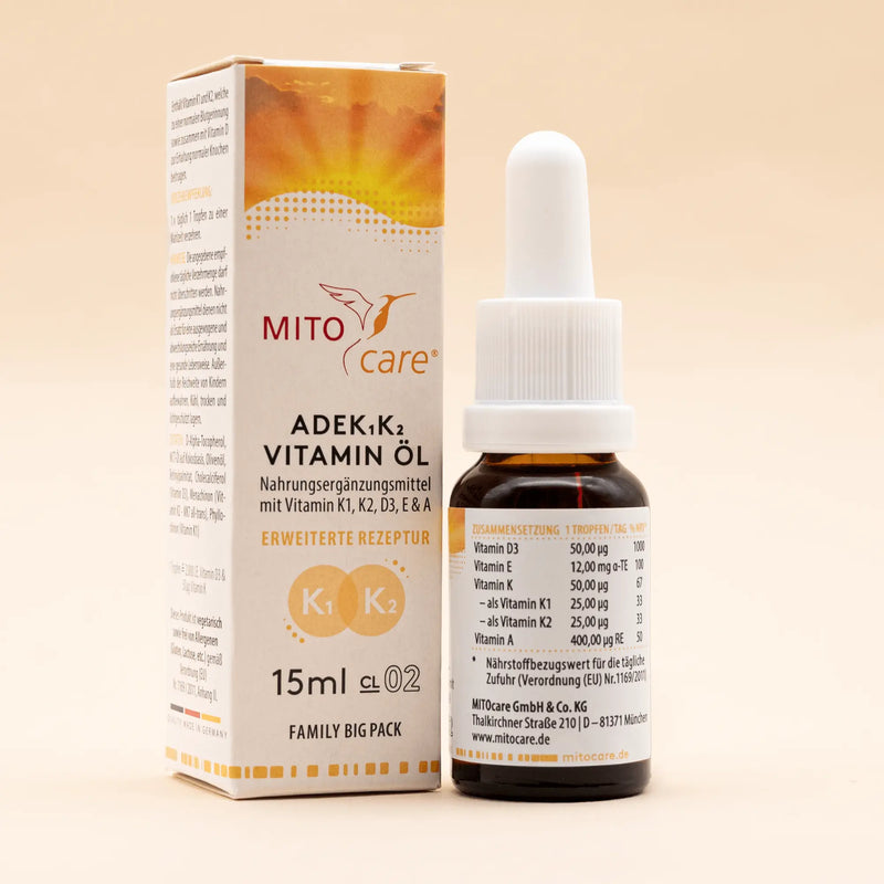 ADEK₁K₂ Vitamin Öl (K₁+K₂)