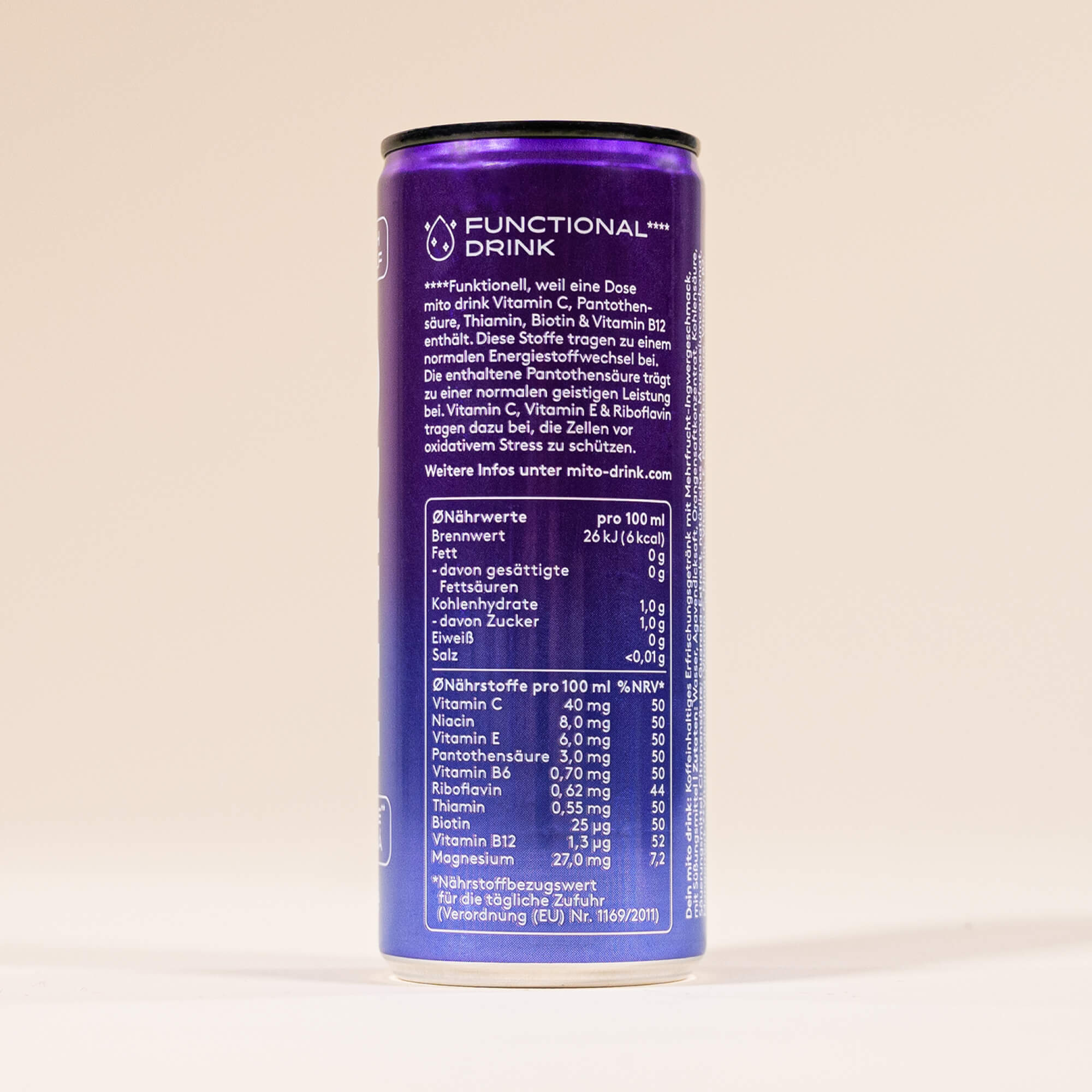 mito drink 2.0 - Functional energy & sports drink | 24 cans