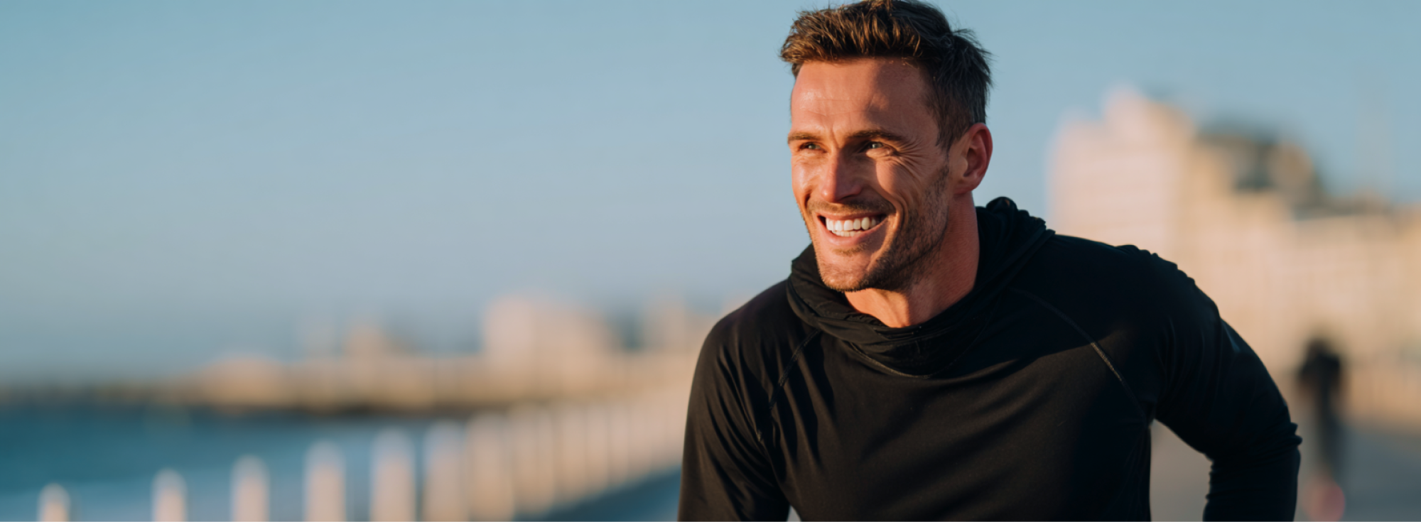 Sportlicher attraktiver junger Mann