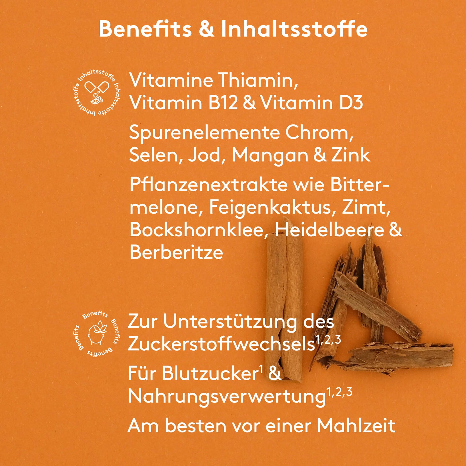 Benefits und Inhaltstoffe MITOcare GLUCOstabil