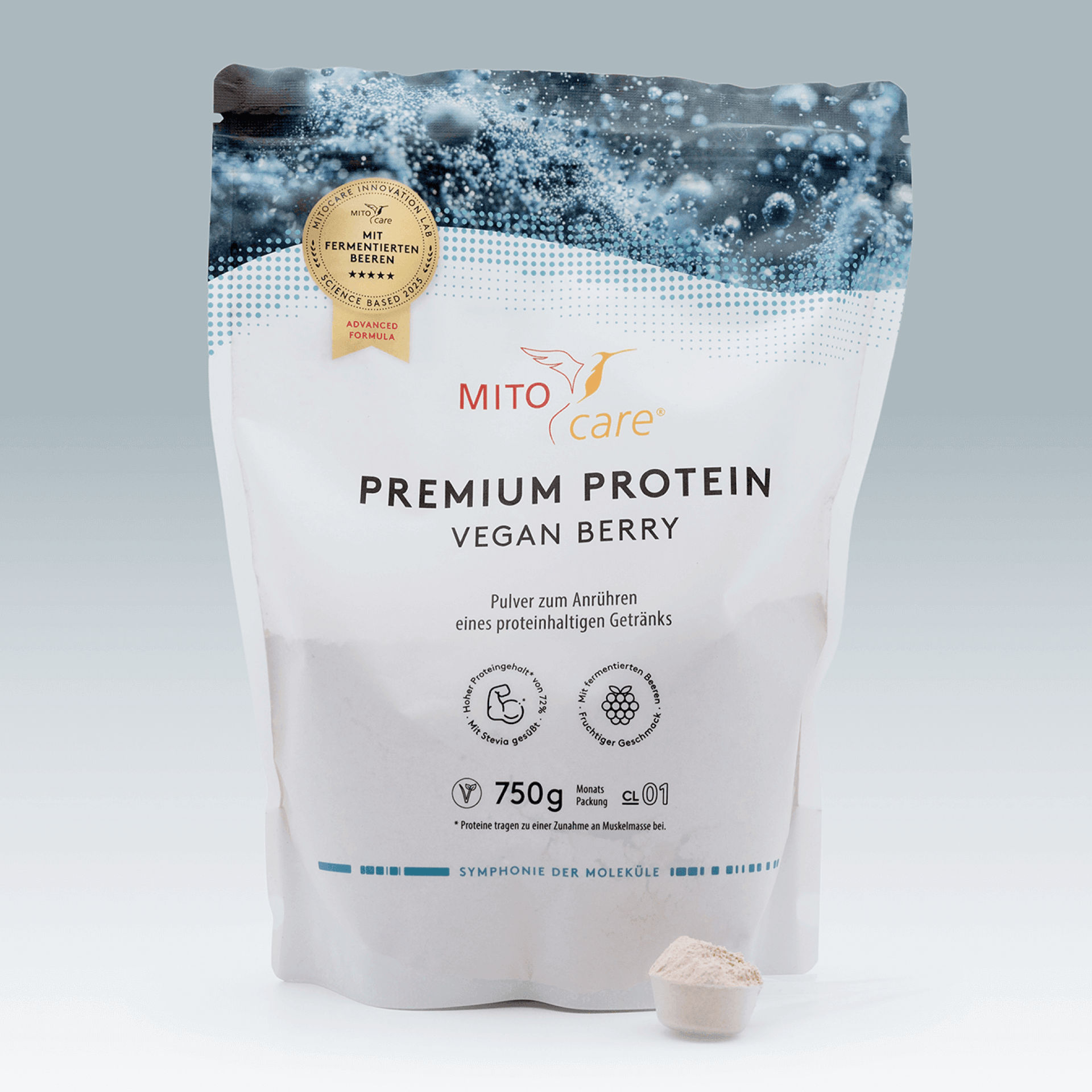 Veganes Proteinpulver mit fermentieren Beeren