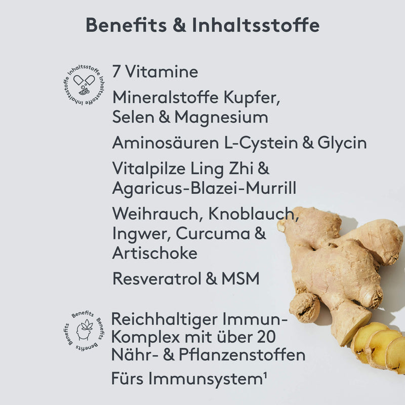 Benefits und Inhaltstoffe MITOcare Silent Immun