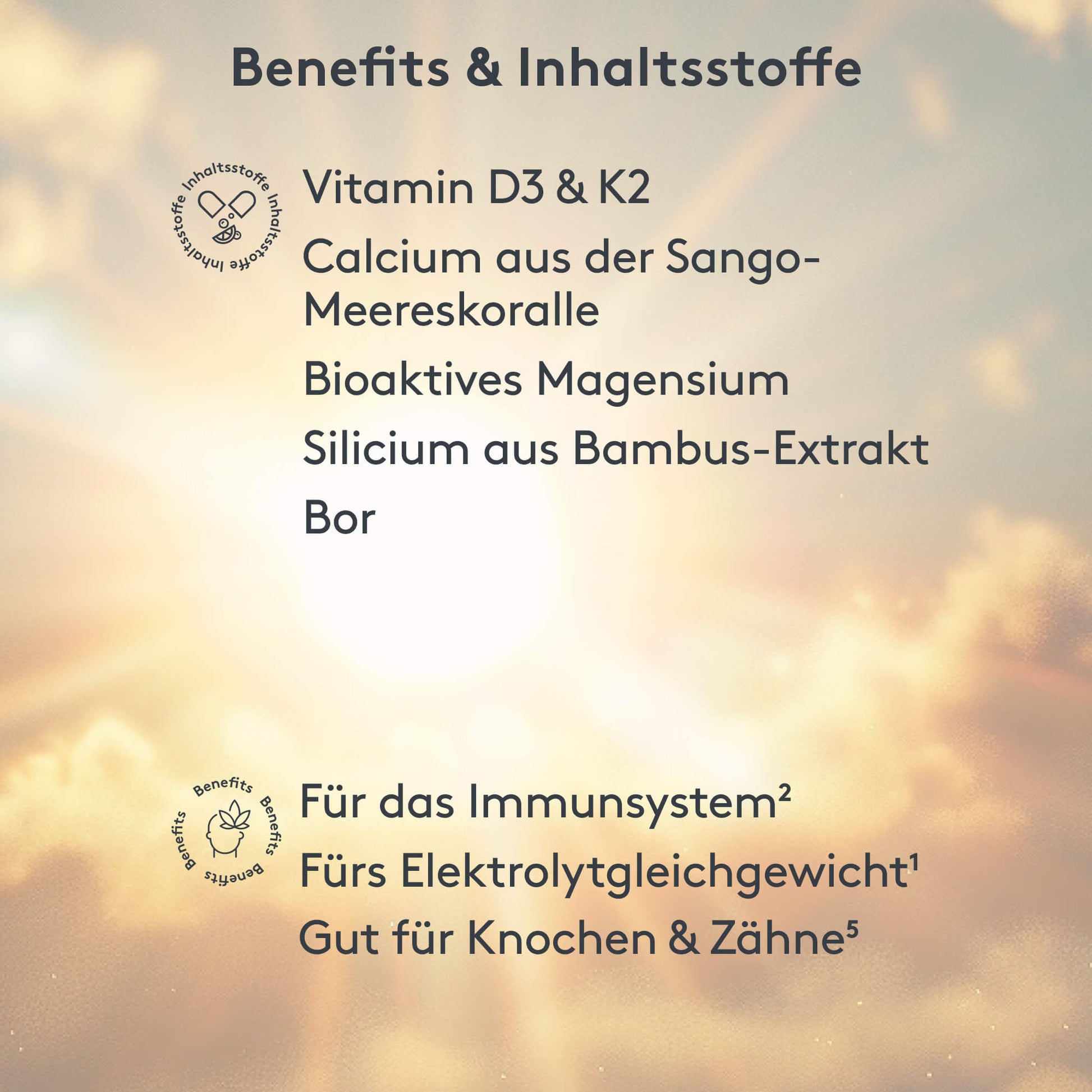 Benefits und Inhaltstoffe MITOcare Vitamin D Regulat