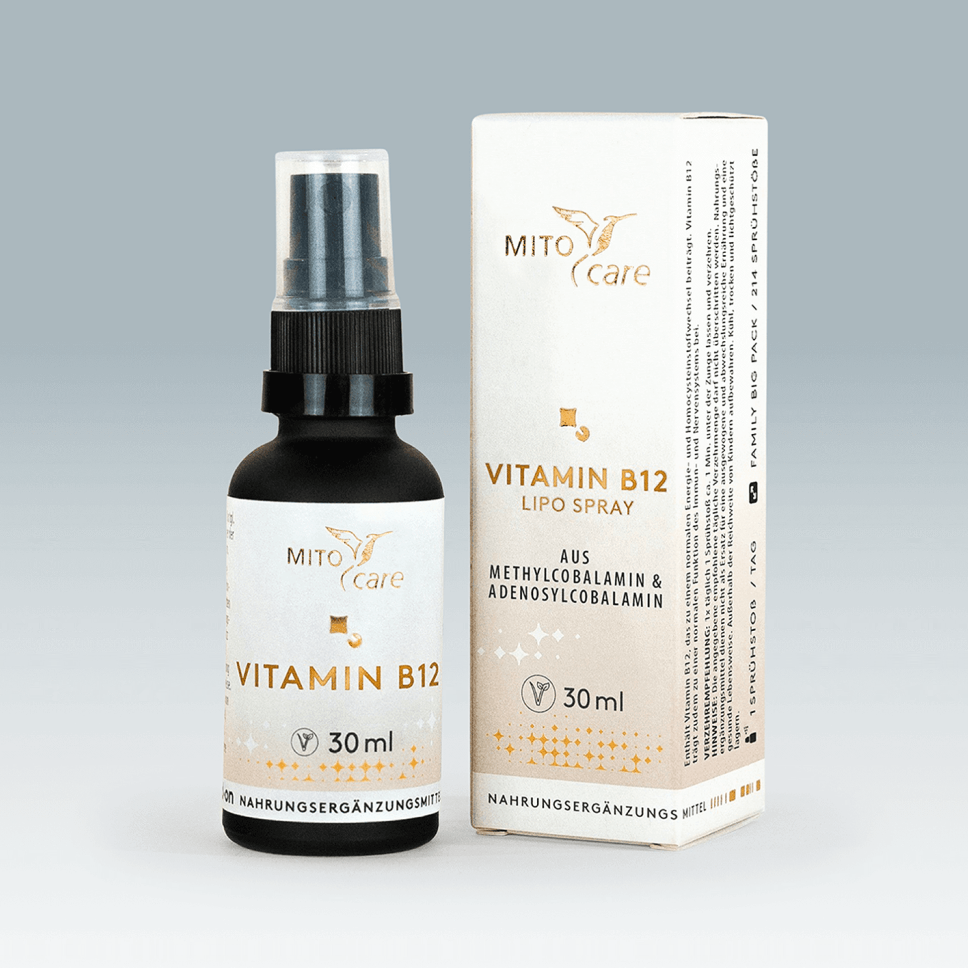 Vitamin B12, spray, fast effect | MITOcare Vitamin B12, spray, fast effect | MITOcare