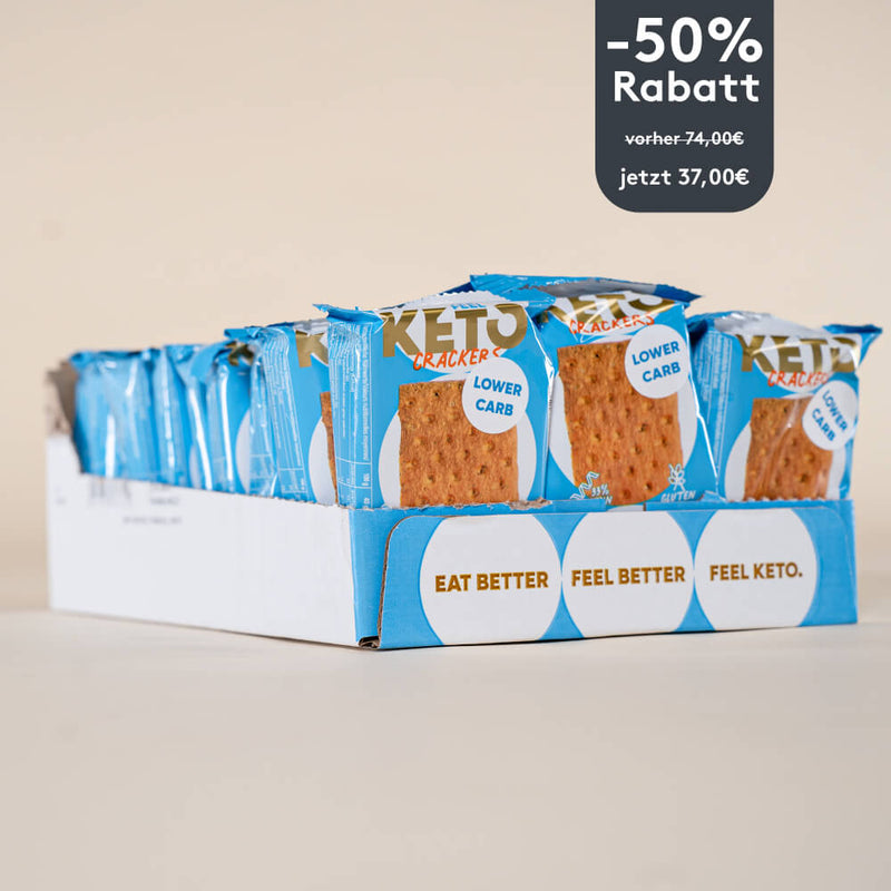 Feel Keto Cracker Monatsbox -50% Rabatt